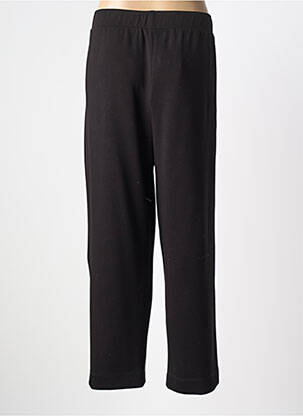 Pantalon larg țesătură poplin mărime normală negru MAT FASHION femeie