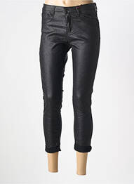 Pantalon trei sferturi elasticitate mărime normală negru CARLA GIANNINI femme