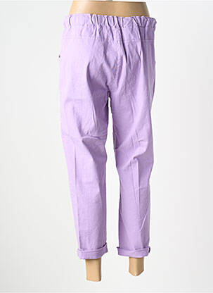 Pantalon 7/8 elasticitate mărime normală violet MADE IN ITALY femeie
