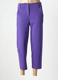 Pantalon trei sferturi croială dreaptă mărime normală violet WENDY TRENDY femme
