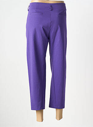 Pantalon trei sferturi elasticitate mărime normală violet WENDY TRENDY femeie