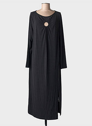 Rochie lungă mâneci lungi mâneci lungi negru MAT. femeie