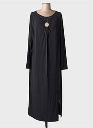 Rochie lungă mâneci lungi mâneci lungi negru MAT. femeie