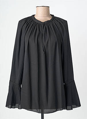 Bluză guler rotund mâneci lungi negru ONE O ONE femeie