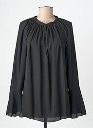 Bluză guler rotund mâneci lungi negru ONE O ONE femme