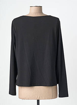 Top elasticitate mâneci lungi negru MAT. femeie