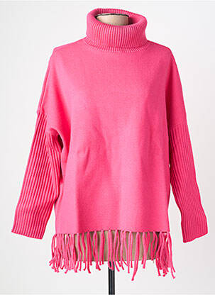 Pulover croială cambrată mâneci lungi roz ESQUALO femme