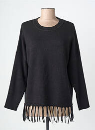 Pulover croială cambrată mâneci lungi negru K-DESIGN femeie