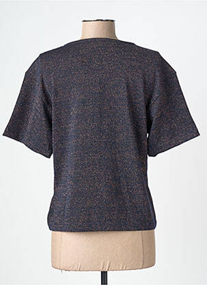 Tricou elasticitate mâneci scurte albastru NICE THINGS femeie