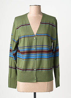 Vestă cu mâneci lungi elasticitate verde NICE THINGS femme