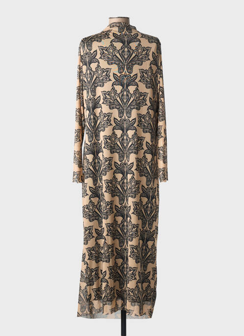 Rochie lungă mâneci lungi mâneci lungi bej MAT. femme