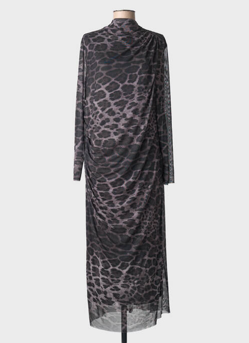 Rochie lungă mâneci lungi mâneci lungi gri MAT. femme