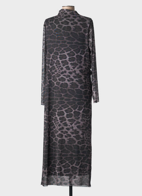 Rochie lungă mâneci lungi mâneci lungi gri MAT. femme