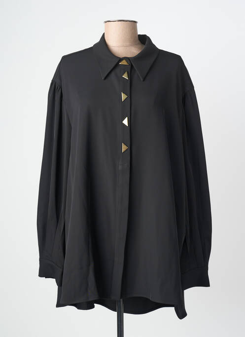 Cămașă croială fluidă mâneci lungi negru MAT. femme