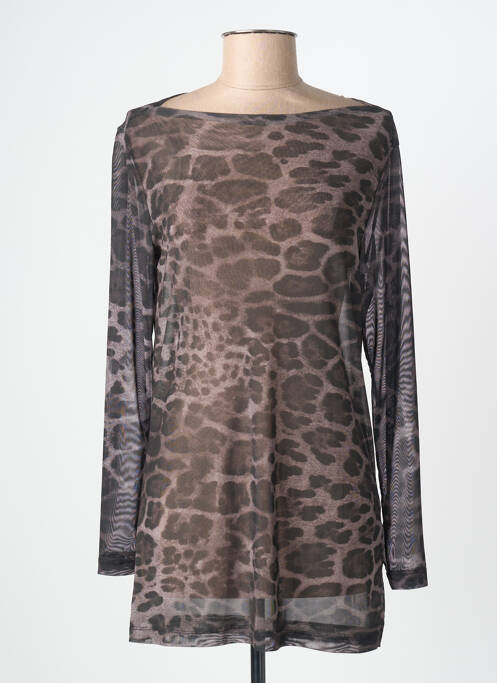 Tunică mâneci lungi guler rotund negru MAT. femme