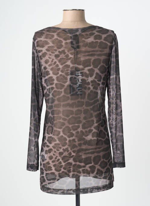 Tunică mâneci lungi guler rotund negru MAT. femme