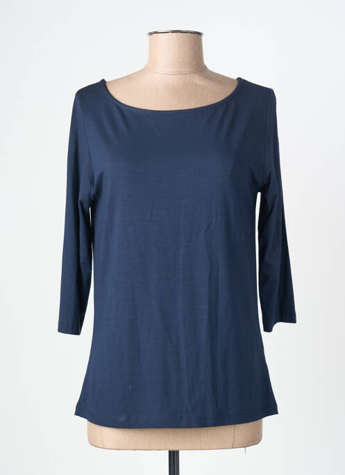 Tricou mâneci lungi mâneci lungi albastru CRAZY WOOL femme