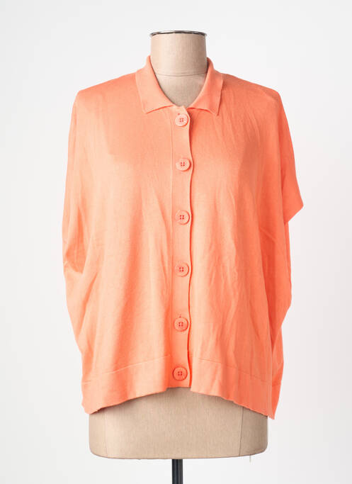 Vestă cu mâneci scurte elasticitate portocaliu ZILCH femme