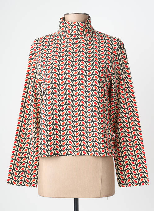 Top elasticitate mâneci lungi roșu BLUTSGESCHWISTER femme