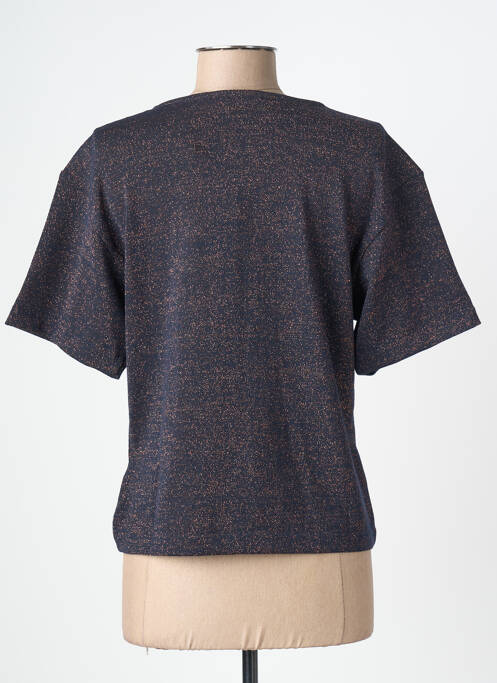 Tricou elasticitate mâneci scurte albastru NICE THINGS femme