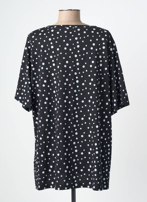 Tricou elasticitate mâneci scurte negru SOPHIA femme