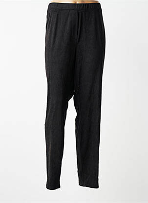 Pantalon slim talie elastică mărime normală negru YESTA femeie