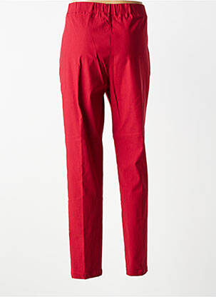 Pantalon slim talie elastică mărime normală roșu SOPHIA femeie
