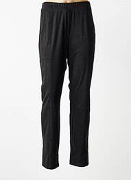Pantalon slim talie elastică mărime normală negru YESTA femme