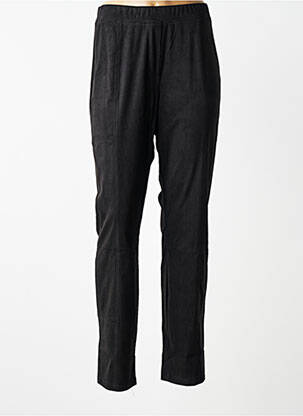 Pantalon slim talie elastică mărime normală negru YESTA femme