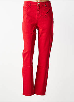 Blugi cu croială slim elasticitate mărime normală roșu YESTA femme
