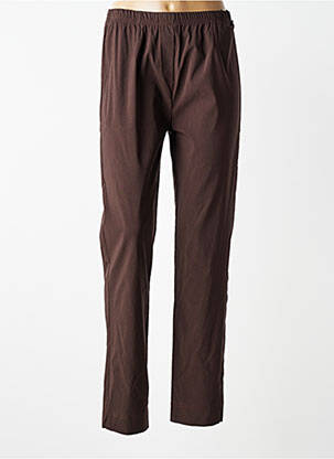 Pantalon slim talie elastică mărime normală maro OLIVER JUNG femeie