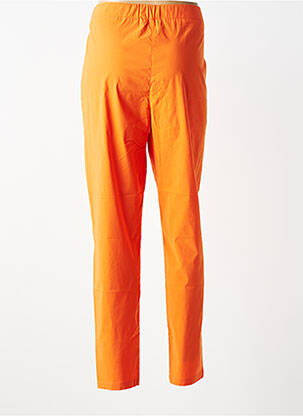 Pantalon slim talie elastică mărime normală portocalie SOPHIA femeie