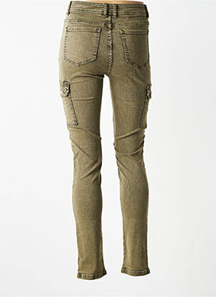 Pantalon cargo subțire talie joasă verde YEST femeie