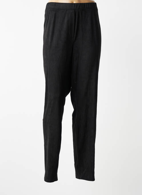 Pantalon slim talie elastică mărime normală negru YESTA femme