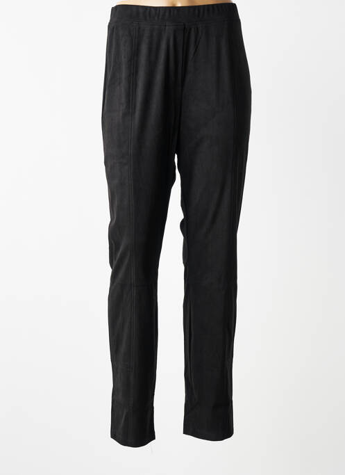 Pantalon slim talie elastică mărime normală negru YESTA femme