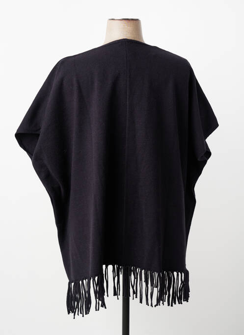 Poncho guler în v negru ESQUALO femme