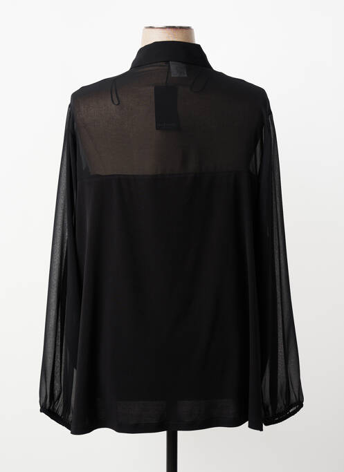 Cămașă țesătură crep mâneci lungi negru AN II VITO femme