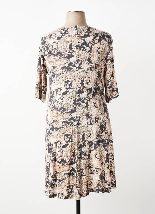 Rochie midi mâneci scurte mâneci scurte gri AN II VITO femme