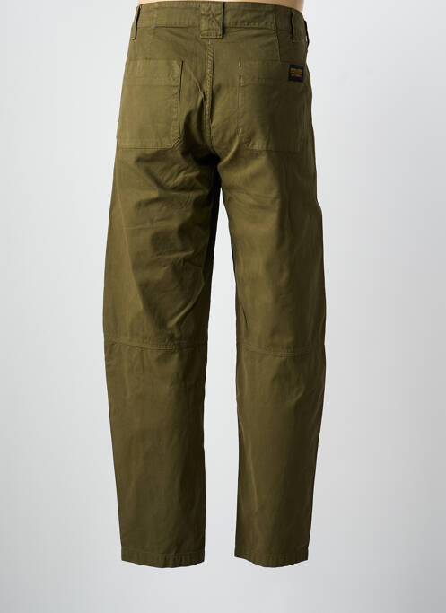 Pantalon drept țesătură poplin mărime normală verde DAYTONA homme