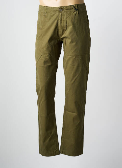 Pantalon chino țesătură poplin mărime normală verde DAYTONA homme