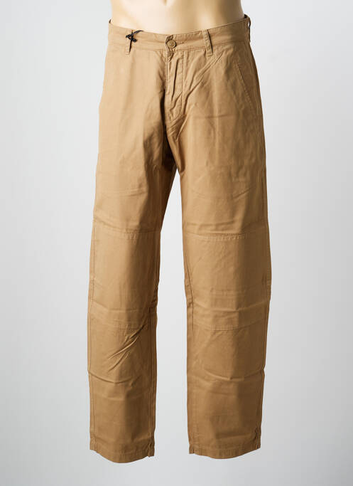 Pantalon drept țesătură poplin mărime normală maro DAYTONA homme