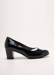 Pantofi cu toc toc pătrat toc de 4 la 6 cm negru JANA femme