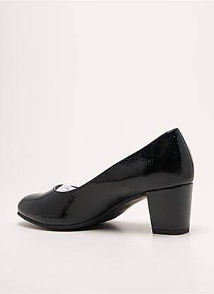 Pantofi cu toc toc pătrat toc de 4 la 6 cm negru JANA femeie