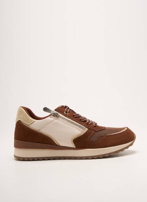 Adidași material neted toc plat până la 3 cm maro MARCO TOZZI femme