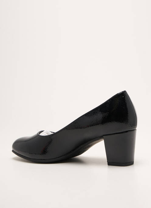 Pantofi cu toc toc pătrat toc de 4 la 6 cm negru JANA femme