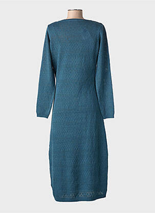 Rochie pulover guler în v mâneci lungi verde TIFFOSI femme