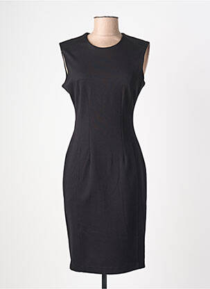 Rochie midi fără mâneci fără mâneci negru QUATRE VINGT JOURS femeie