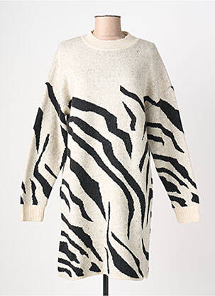 Rochie pulover croială cambrată mâneci lungi bej LOLA ESPELETA femme