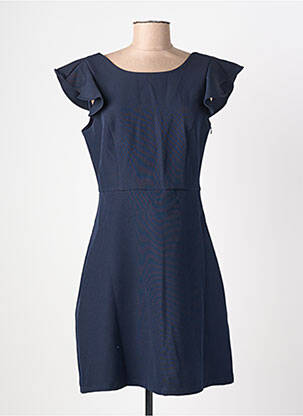 Rochie scurtă croială fluidă mâneci scurte albastru MOLLY BRACKEN femeie
