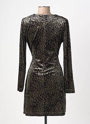 Rochie scurtă închidere cu fermoar la spate mâneci lungi verde MOLLY BRACKEN femme